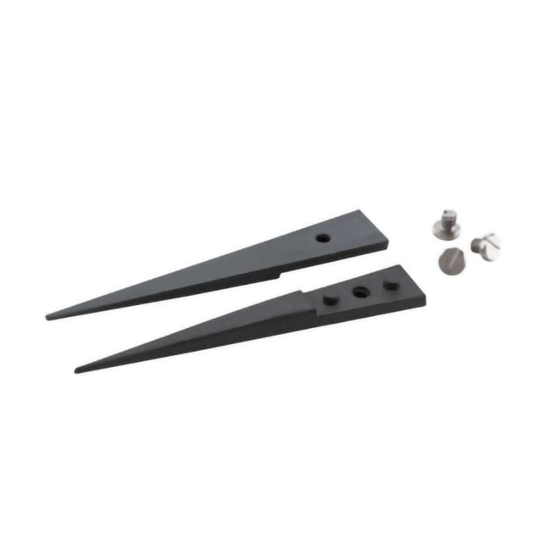 ESD Ceramic Tweezer Tips, Style 71, Zirconia Tips for 71ZJ.SA, Beveled, 1.8"